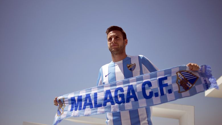 El nuevo delantero croata Deja Cop de Malaga. (Getty)