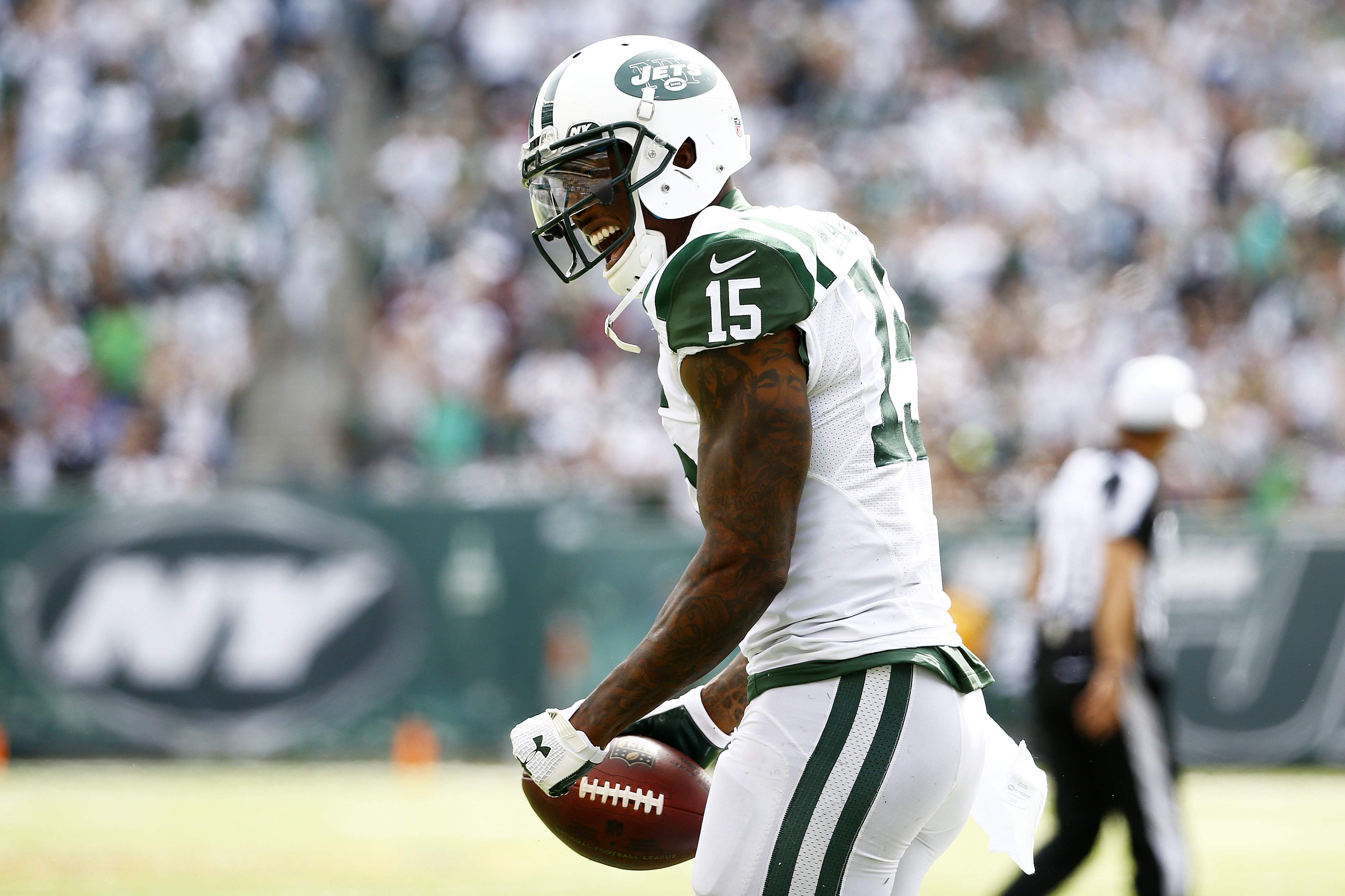 Brandon Marshall de los Jets de Nueva York. (Heavy)