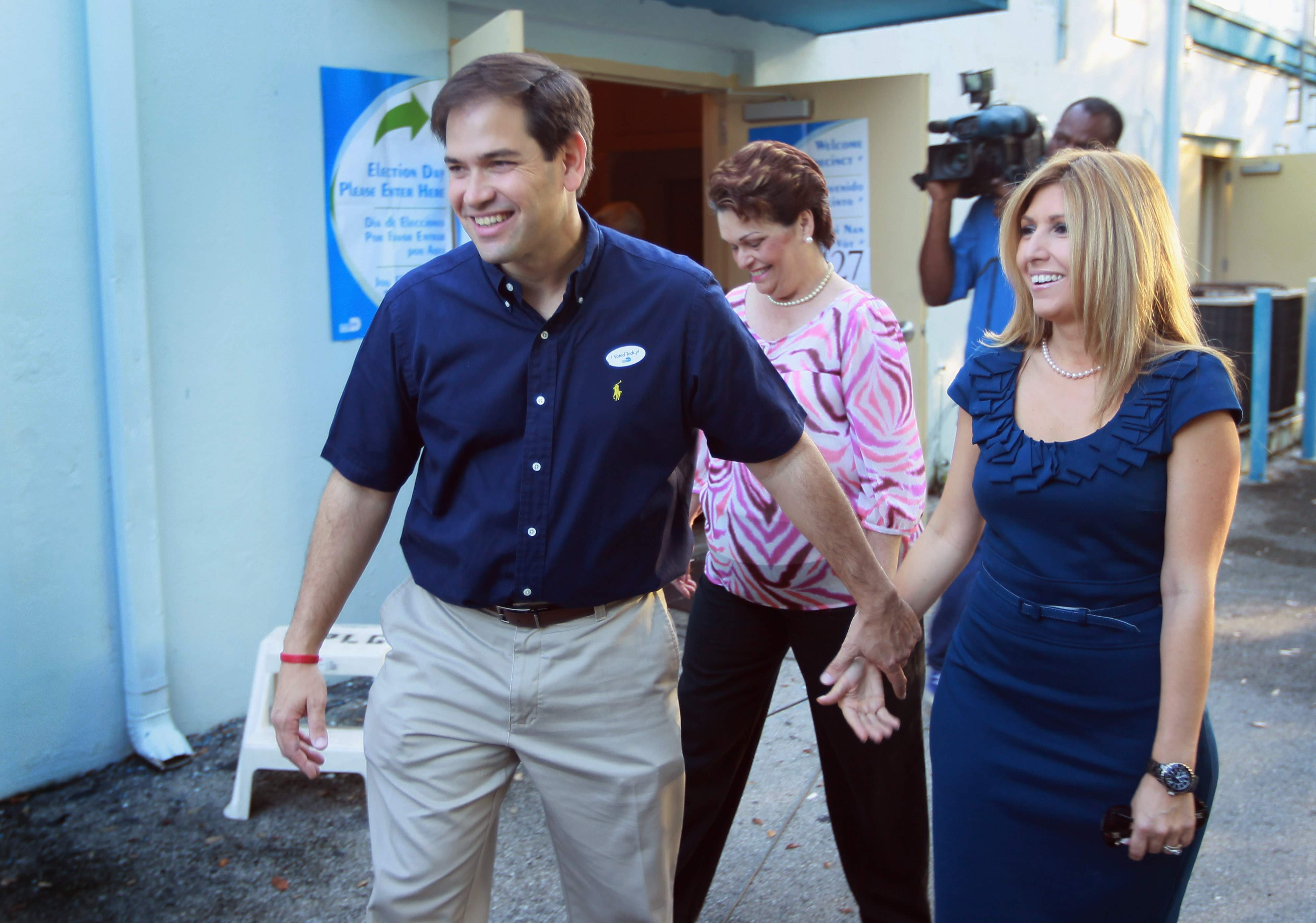 Jeannette y Marco Rubio en 2010. (Getty)