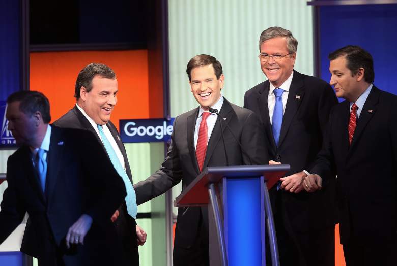 Candidato republicano Marco Rubio (en el centro) (Getty). 