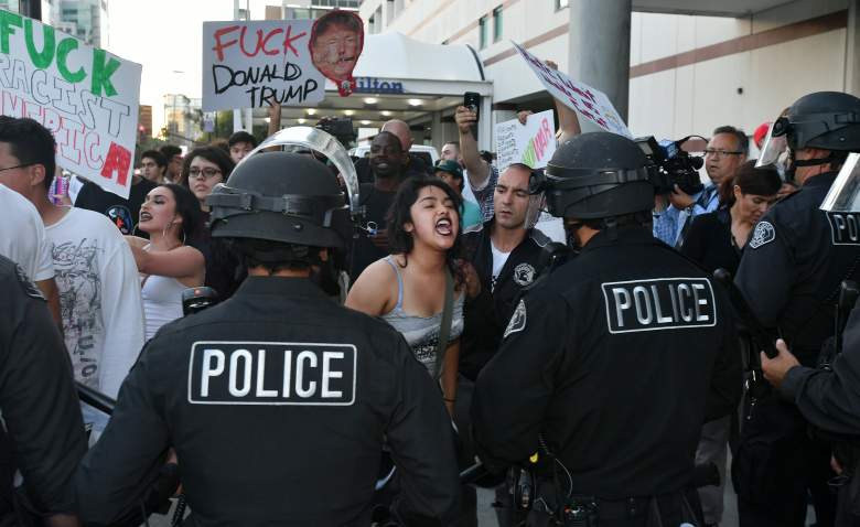 protestas contra trump, mitin de trump en san jose