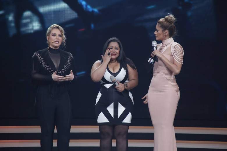 Jacqueline Santana no pudo contener las lagrimas cuando Chiquis Rivera la eliminó después que ella cantará una canción que le dedica a su bebé fallecida. (Facebook)