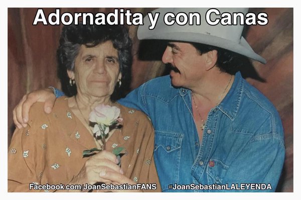 Doña Celia y su hijo Joan Sebastian (Twitter)