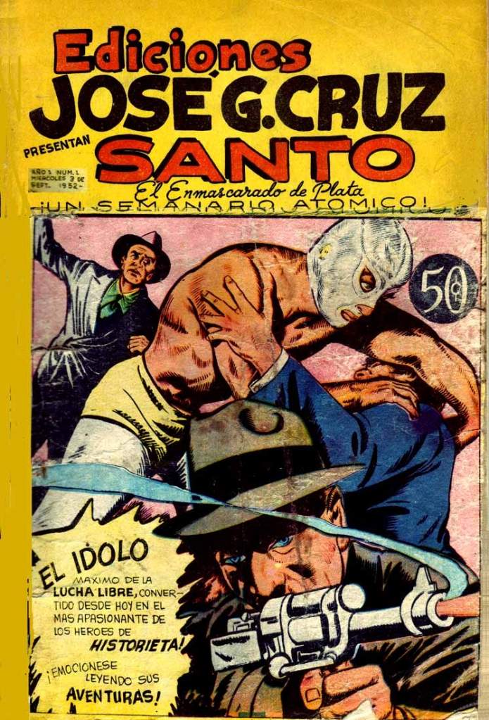 El Santo se hizo popular en el mundo de los comics. (Twitter)