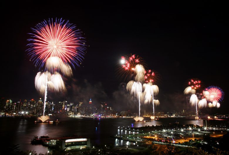 4 de julio de 2018, Fuegos artificiales en New York