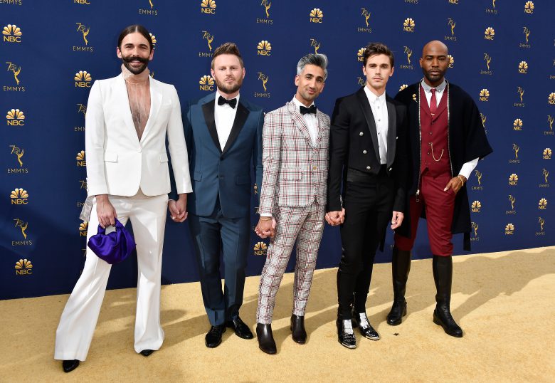 Premios Emmys 2018: Los peores looks de la alfombra roja [FOTOS], peores vestidos,, Jonathan Van Ness, Bobby Berk, Tan France, Antoni Porowski, and Karamo Brown