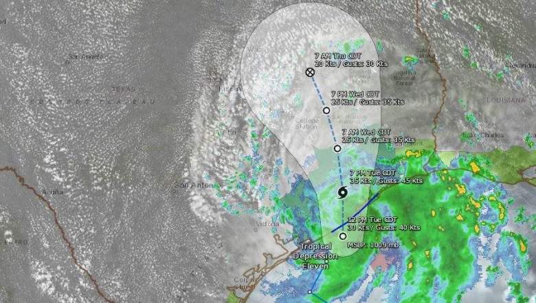 TEXAS¿Dónde está Imelda ahora?Ruta Proyectada, Mapas, radares