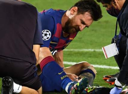 La foto de Messi que alarmó a todos en el entrenamiento del Barcelona: ¿está lesionado?