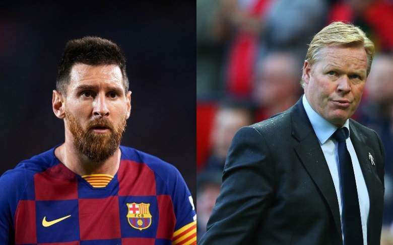 Lionel Messi y Ronald Koeman