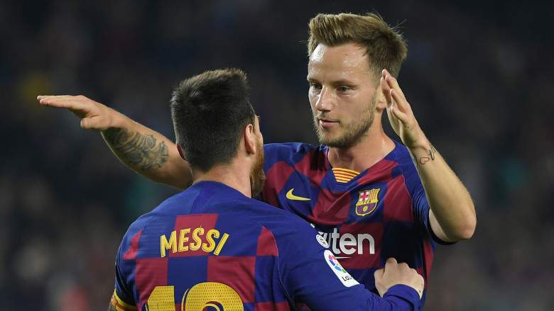 Leo Messi e Ivan Rakitic - FC Barcelona