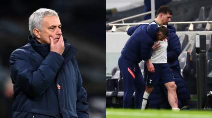 [VIDEO] Escalofriante patada contra Pierre-Emile Højbjerg asustó a Mourinho