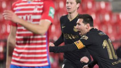 [VIDEO] El espectacular gol de falta de Messi ante el Granada