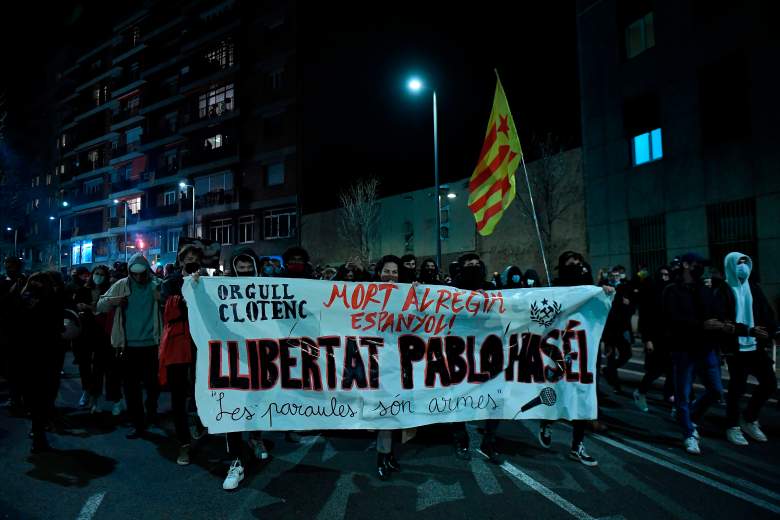 Protestas en España por la detención de Pablo Hasél