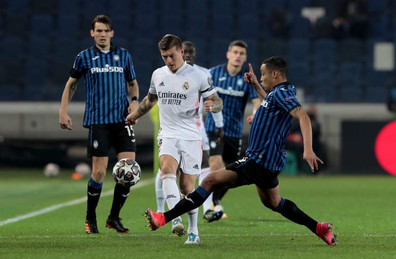 Real Madrid vs Atalanta, Champions League.