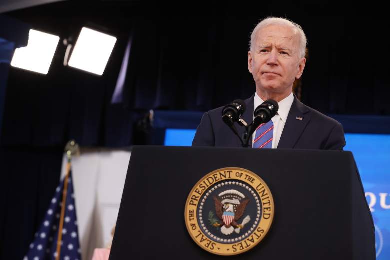 El presidente de los Estados Unidos, Joe Biden, pronuncia un discurso durante un evento del Día de la Igualdad de Paga en el Auditorio de South Court en el Edificio de la Oficina Ejecutiva de Eisenhower el 24 de marzo de 2021 en Washington, DC.