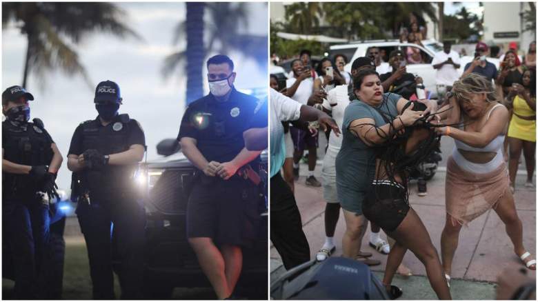 Videos de turistas salvajes en Miami Beach durante el "spring break"