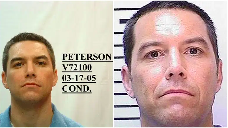 Scott Peterson en 2005./Scott Peterson en 2018.