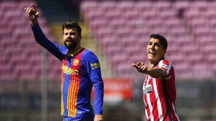 [VIDEO] El enojo de Piqué con Luis Suárez por simular un penalti