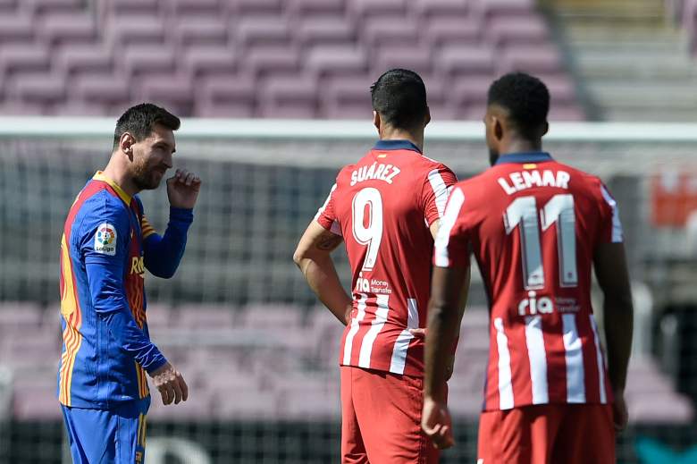 El tierno gesto de Messi con Luis Suárez en partido Atlético Madrid vs Barcelona