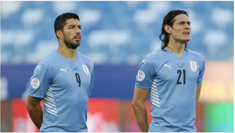 Luis Suarez y Edinson Cavani.