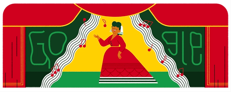 Google rinde homenaje a la cantante de ópera mexicana Ángela Peralta.