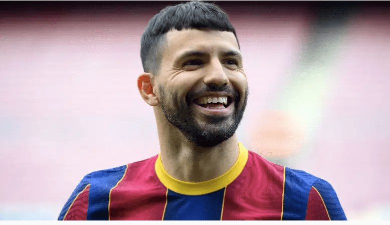 El atacante del Barcelona Sergio Agüero