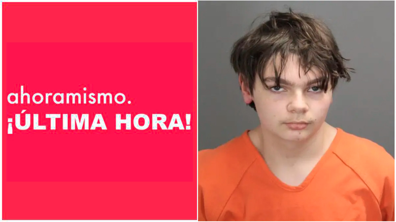 Ethan Crumbley fotografiado en su ficha policial.