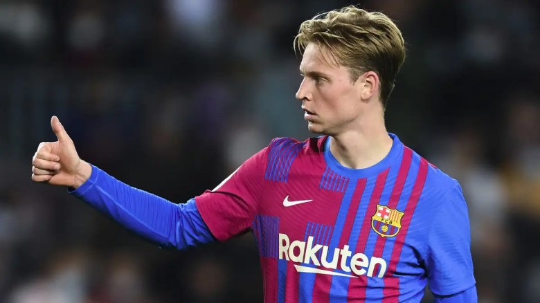 Frenkie de Jong en acción para el Barcelona.