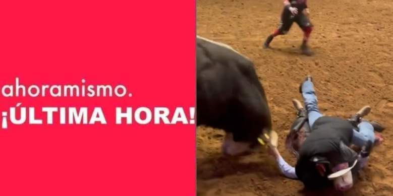 Un padre salvo a su hijo de ser atacado por un toro en un rodeo de Texas