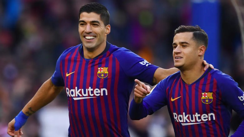 Luis Suárez y Philippe Coutinho en el Barcelona.