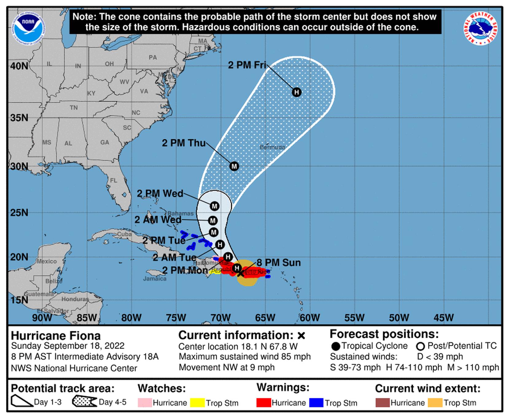 Huracán Fiona en Puerto Rico