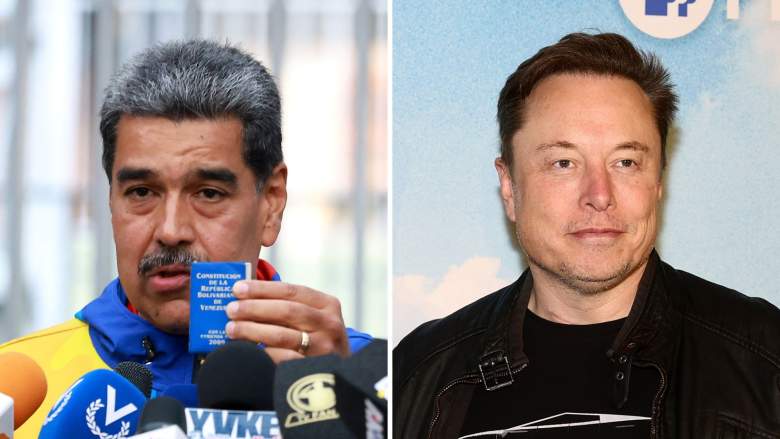 Nicolás Maduro (izq.) y Elon Musk pelea