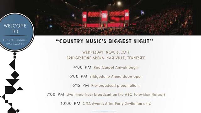 Read the CMAs 2013 Program Book, Country Music Awards 2013 Program, CMAs Awards Program Book 2013, CMAs Awards Program Book Photos