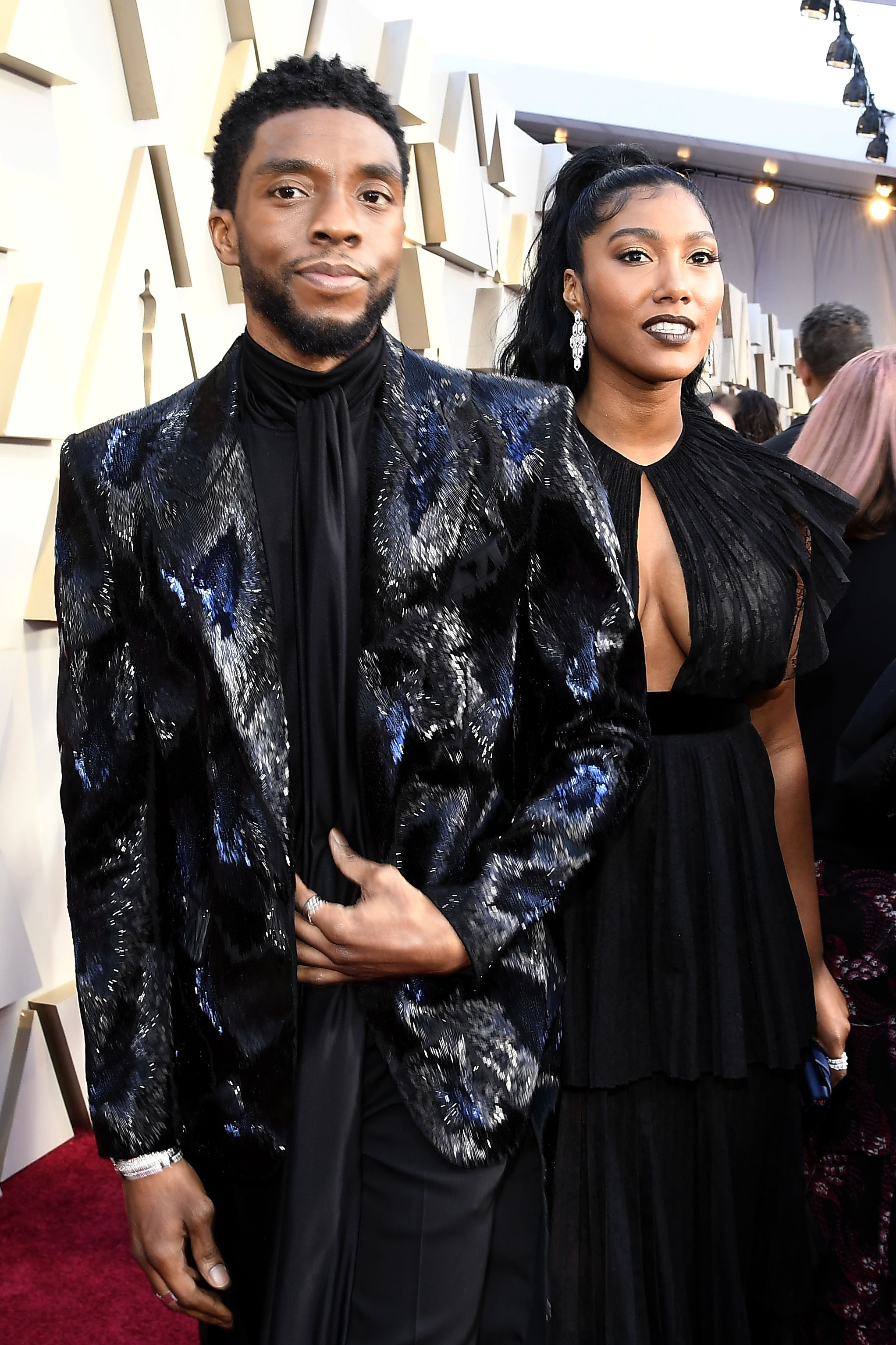 Chadwick Boseman and Taylor Simone Ledward
