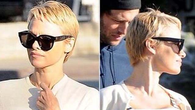 Pamela Anderson Chops Off Hair, Pamela Anderson's Pixie Cut Hair, Pamela Anderson Cuts Her Hair, Pamela Anderson Chops Off Blonde Locks