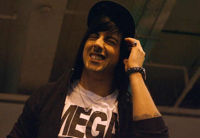 Luke Johnson, Stuart Richardson, Mike Lewis, Lee Gaze, Ian Watkins and Jamie Oliver of Lostprophets