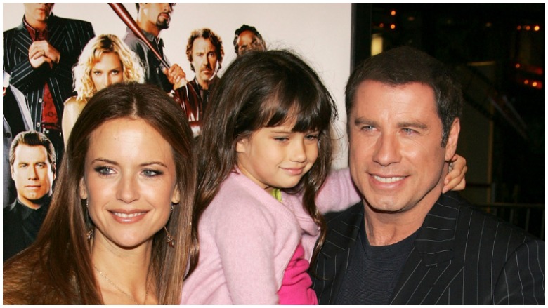 Ella Travolta with her parents
