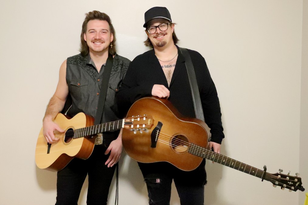 Morgan Wallen and HARDY smiling