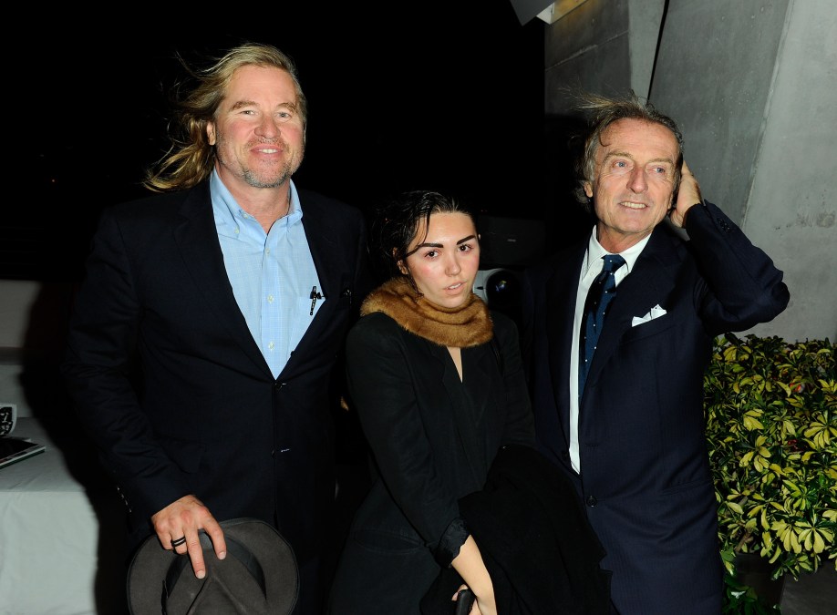 Val Kilmer, Mercedes Kilmer and Luca di Montezemolo