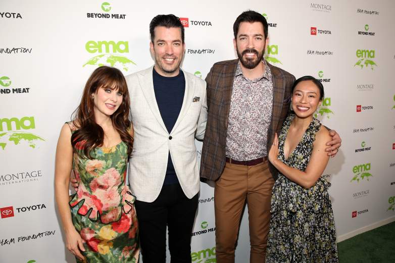 Zooey Deschanel, Jonathan Scott, Drew Scott, Linda Phan