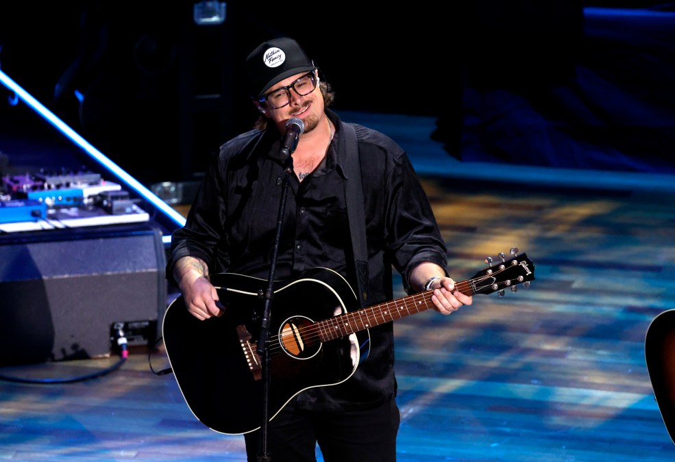 HARDY singing on stage