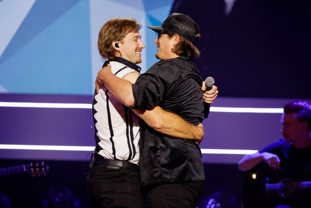 Morgan Wallen hugging HARDY