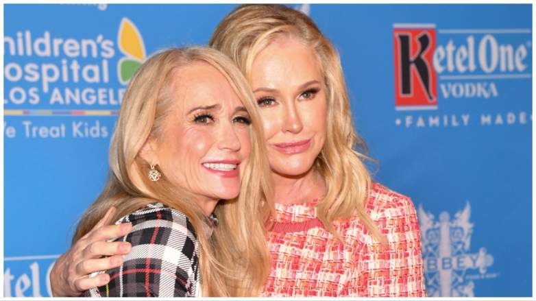 Kim Richards and Kathy Hilton in 2021.