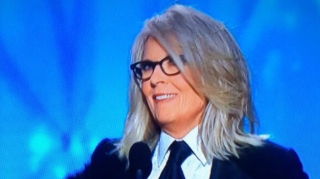Golden Globes Diane Keaton 2014, Golden Globes Woody Allen 2014, Golden Globes Woody Allen No Show Lifetime Achievement Award, Woody Allen Lifetime Achievement Award, 