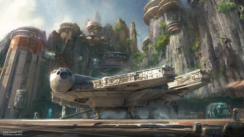 Millennium Falcon, Star Wars Land, Star Wars theme park, Star Wars disneyland
