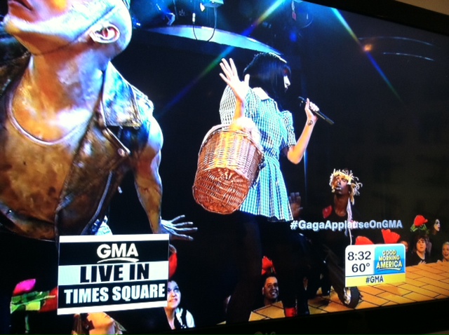 Lady Gaga Applause Good Morning America, Lady Gaga Good Morning America Live Performance, Lady Gaga Performance Good Morning America, Lady Gaga Good Morning America Times Square, Lady Gaga Times Square
