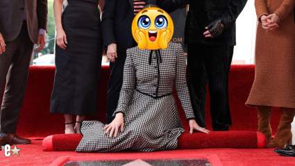 Estrellas aparecen con camisetas con el rostro de la actriz al recibir su estrella en el Paseo de la Fama: VIDEO