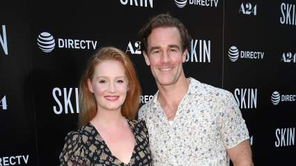 VER: James Van Der Beek posa para una dulce foto con su esposa en medio de su lucha contra el cáncer