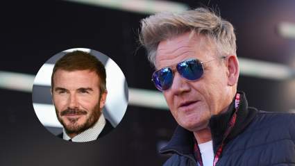 Gordon Ramsay con David Beckham entre bastidores: VIDEO