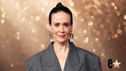 Sarah Paulson irreconocible en el set de un nuevo proyecto